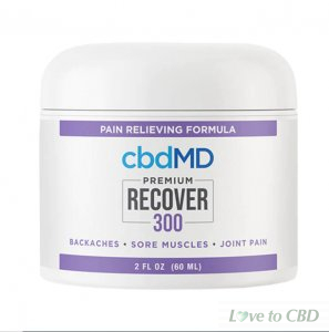 CBDMD - CBD TOPICAL - RECOVER INFLAMMATION CREAM - 300MG-1500MG