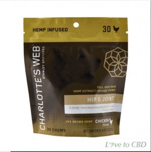 CHARLOTTES WEB - CBD PET EDIBLE - FULL SPECTRUM HIP & JOINT CHEWS - 75MG