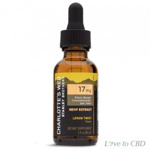 CHARLOTTES WEB - CBD TINCTURE - FULL SPECTRUM LEMON TWIST - 17MG/1ML