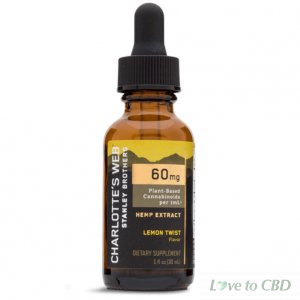 CHARLOTTES WEB - CBD TINCTURE - FULL SPECTRUM LEMON TWIST - 60MG/1ML