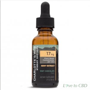 CHARLOTTES WEB - CBD TINCTURE - FULL SPECTRUM MINT CHOCOLATE - 17MG/1ML