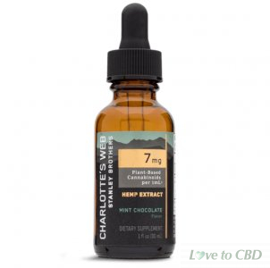 CHARLOTTES WEB - CBD TINCTURE - FULL SPECTRUM MINT CHOCOLATE - 7MG/1ML