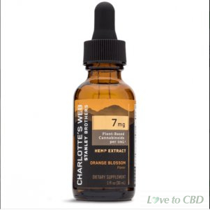 CHARLOTTES WEB - CBD TINCTURE - FULL SPECTRUM ORANGE BLOSSOM - 7MG/1ML