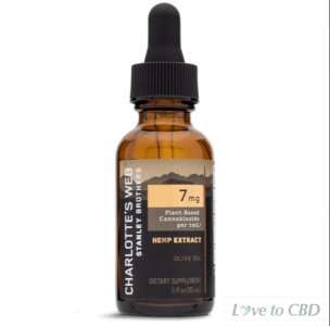 CHARLOTTES WEB - CBD TINCTURE - FULL SPECTRUM OLIVE OIL (NATURAL) - 7MG/1ML