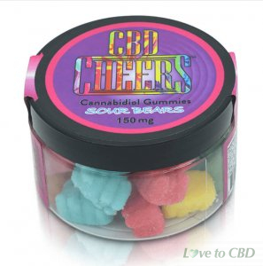 CHEERS CBD - CBD EDIBLE - SOUR GUMMY BEARS - 150MG-500MG
