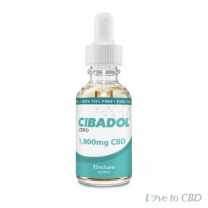 CIBADOL ZERO - CBD TINCTURE - THC FREE 1OZ - 1800MG