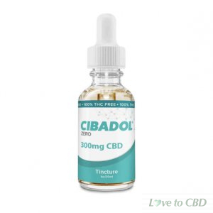 CIBADOL ZERO - CBD TINCTURE - THC FREE 1OZ - 300MG
