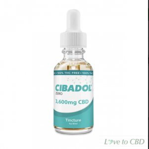 CIBADOL ZERO - CBD TINCTURE - THC FREE 1OZ - 3600MG