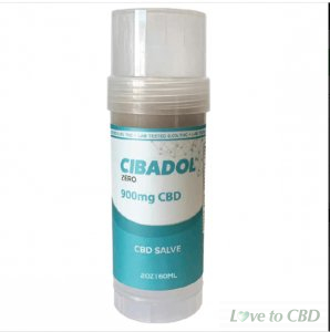CIBADOL ZERO - CBD TOPICAL - EXTRA STRENGTH SALVE - 900MG