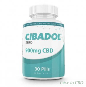 CIBADOL ZERO - CBD SOFT GELS - 30 COUNT - 900MG