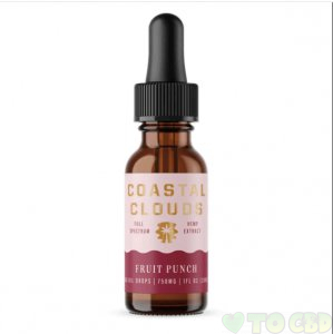 COASTAL CLOUDS - CBD TINCTURE - FULL SPECTRUM FRUIT PUNCH - 750MG-1500MG