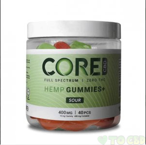 CORE CBD - CBD EDIBLE - SOUR GUMMIES - 400MG