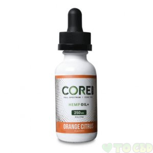 CORE CBD - CBD TINCTURE OIL - ORANGE CITRUS - 250MG-1500MG