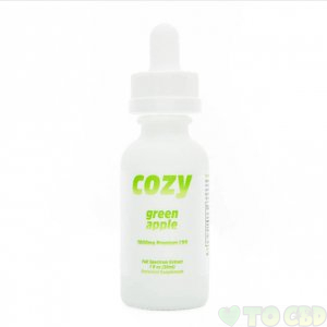 COZY - CBD TINCTURE - GREEN APPLE - 1000MG