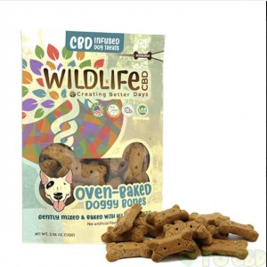CREATING BETTER DAYS - CBD PET TREAT - WILDLIFE LARGE DOG BONE TREATS - 15PC-10MG