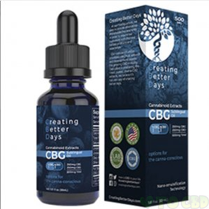 CREATING BETTER DAYS - CBD TINCTURE - 1:1 RATIO CBD+CBG - 500MG-1000MG