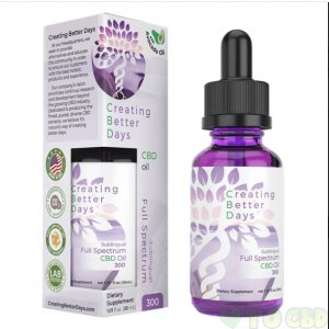 CREATING BETTER DAYS - CBD TINCTURE - FULL SPECTRUM OIL - 300MG-1250MG