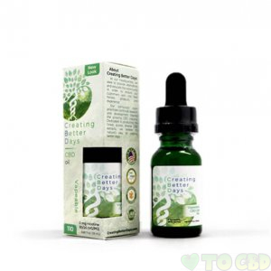 CREATING BETTER DAYS - CBD VAPE TINCTURE - 110MG-1000MG