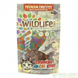 CREATING BETTER DAYS - CBD PET TREAT - WILDLIFE PREMIUM CRUNCHY CAT BITES - 164PC-1.5MG