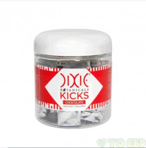 DIXIE BOTANICALS - CBD EDIBLE - KICKS CHOCOLATE CHEWS - 5MG