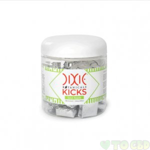 DIXIE BOTANICALS - CBD EDIBLE - KICKS SOUR APPLE CHEWS - 5MG