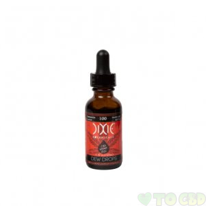 DIXIE BOTANICALS - CBD TINCTURE - CINNAMON 1OZ DEW DROPS - 100MG