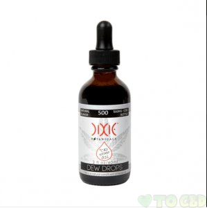 DIXIE BOTANICALS - CBD TINCTURE - NATURAL FLAVOR 2OZ DEW DROPS - 500MG