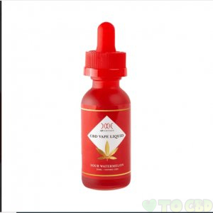 DIXIE BOTANICALS - CBD VAPE JUICE - SOUR WATERMELON - 1000MG