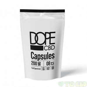 DOPE CBD - CBD CAPSULES - FULL SPECTRUM CAPS - 200MG