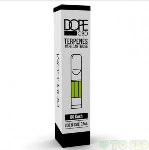 DOPE CBD - CBD CARTRIDGE - OG KUSH WITH TERPENES - 200MG-400MG
