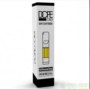 DOPE CBD - CBD CARTRIDGE - UNFLAVORED RAW - 200MG-400MG