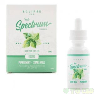 ECLIPSE CBD - CBD TINCTURE - FULL SPECTRUM PEPPERMINT - 600MG-1000MG