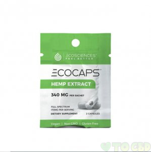ECO SCIENCES - CBD CAPSULE - ECOCAPS TRAVEL SIZE 2 COUNT - 30MG