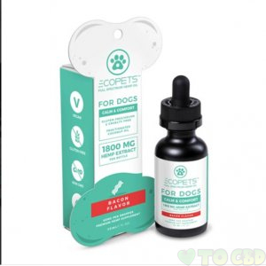 ECO SCIENCES - CBD PET TINCTURE - ECOPETS BACON - 300MG-375MG