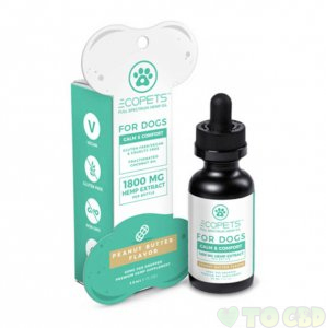 ECO SCIENCES - CBD PET TINCTURE - ECOPETS PEANUT BUTTER - 300MG-375MG