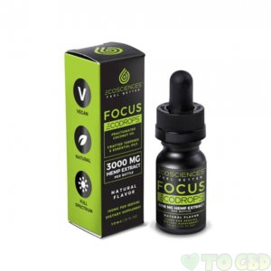 ECO SCIENCES - CBD TINCTURE - ECODROPS FOCUS 10ML - 500MG