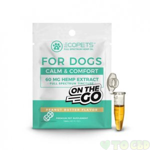 ECO SCIENCES - CBD PET TINCTURE - ON-THE-GO BACON 1ML - 300MG