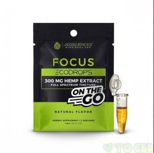 ECO SCIENCES - CBD TINCTURE - ON-THE-GO FOCUS 1ML - 300MG