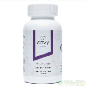 ENVY CBD - CBD EDIBLE - SOUR SOFT CHEW GUMMIES - 10MG