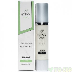 ENVY CBD - CBD TOPICAL - GREEN APPLE BODY LOTION - 100MG