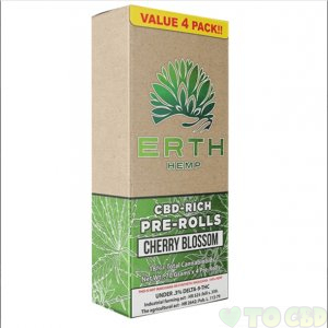 ERTH - HEMP FLOWER - CHERRY BLOSSOM 4-PACK PRE-ROLLS