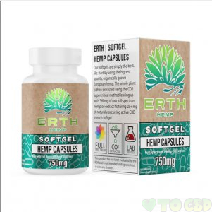 ERTH - CBD SOFT GELS - RAW OIL - 750MG