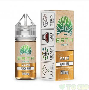 ERTH - CBD VAPE JUICE - PEACH RING - 250MG-1000MG