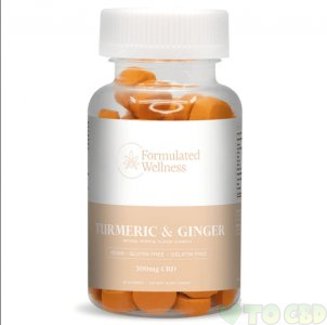 FORMULATED WELLNESS - CBD EDIBLE - GUMMIES - TUMERIC & GINGER - 5MG