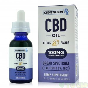 CBDistillery RX 3000mg CBD Citrus 100mg/Dose 
