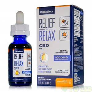 CBDistillery 1000mg Full Spectrum CBD Oil Tincture 33mg/Dose