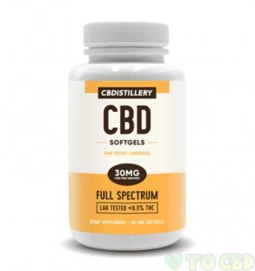 CBDistillery 900mg Soft Gels 30mg/Dose