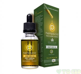 Hemplucid 1000mg Full Spectrum 33mg/Dose CBD + HSO 1000mg Tincture