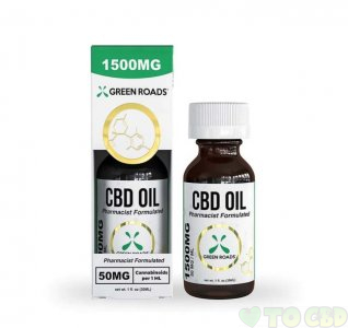 Green Roads 1500mg CBD Oil 50mg/Dose