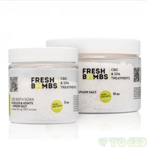 FRESH BOMBS - CBD BATH - MUSCLE AND JOINT BATH SOAK - 30MG-100MG